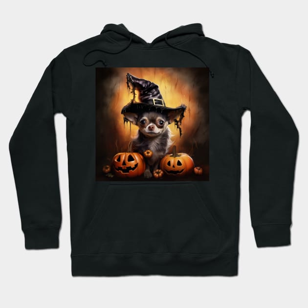 Happy Chihuahua Halloween Hoodie by NatashaCuteShop